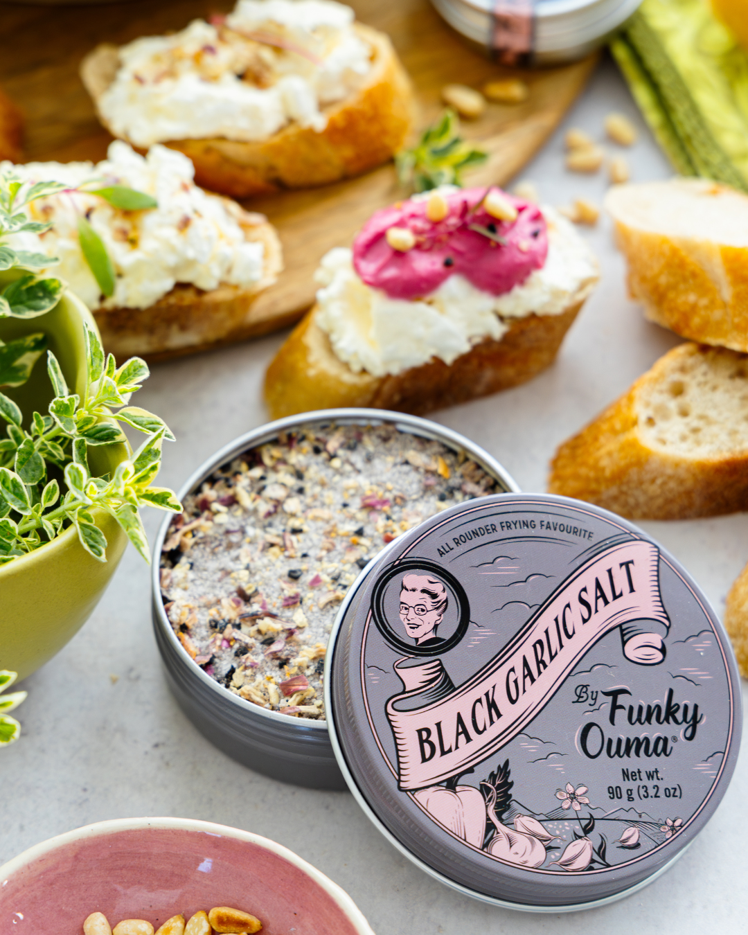 Black Garlic Salt Travel Tin