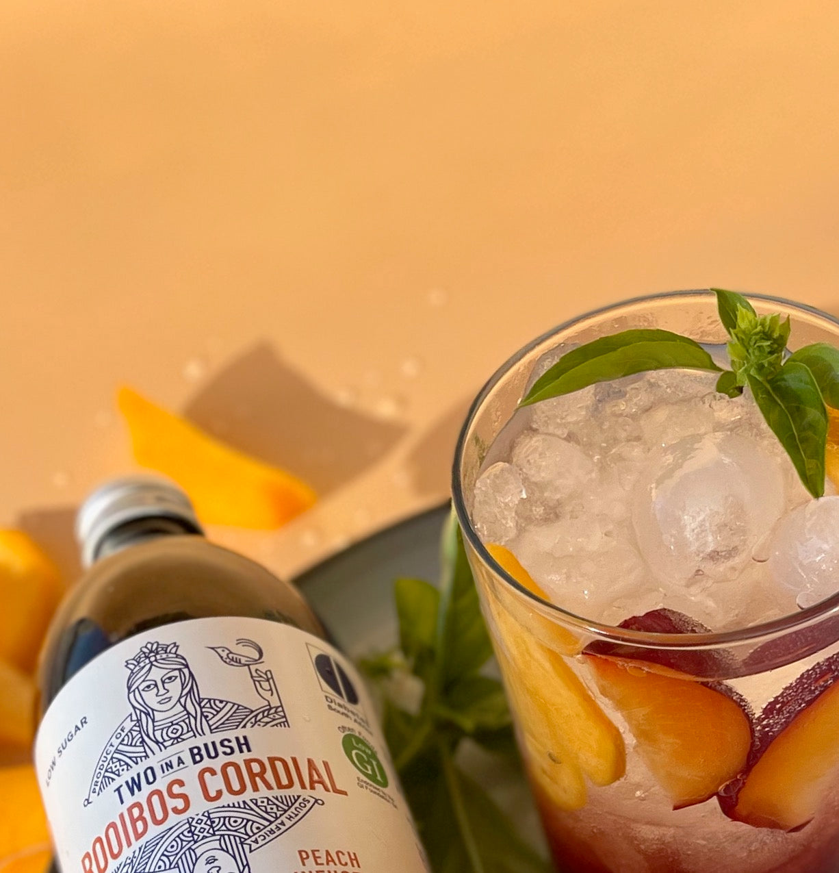 Two In A Bush Peach Rooibos Cordial | 500 ml