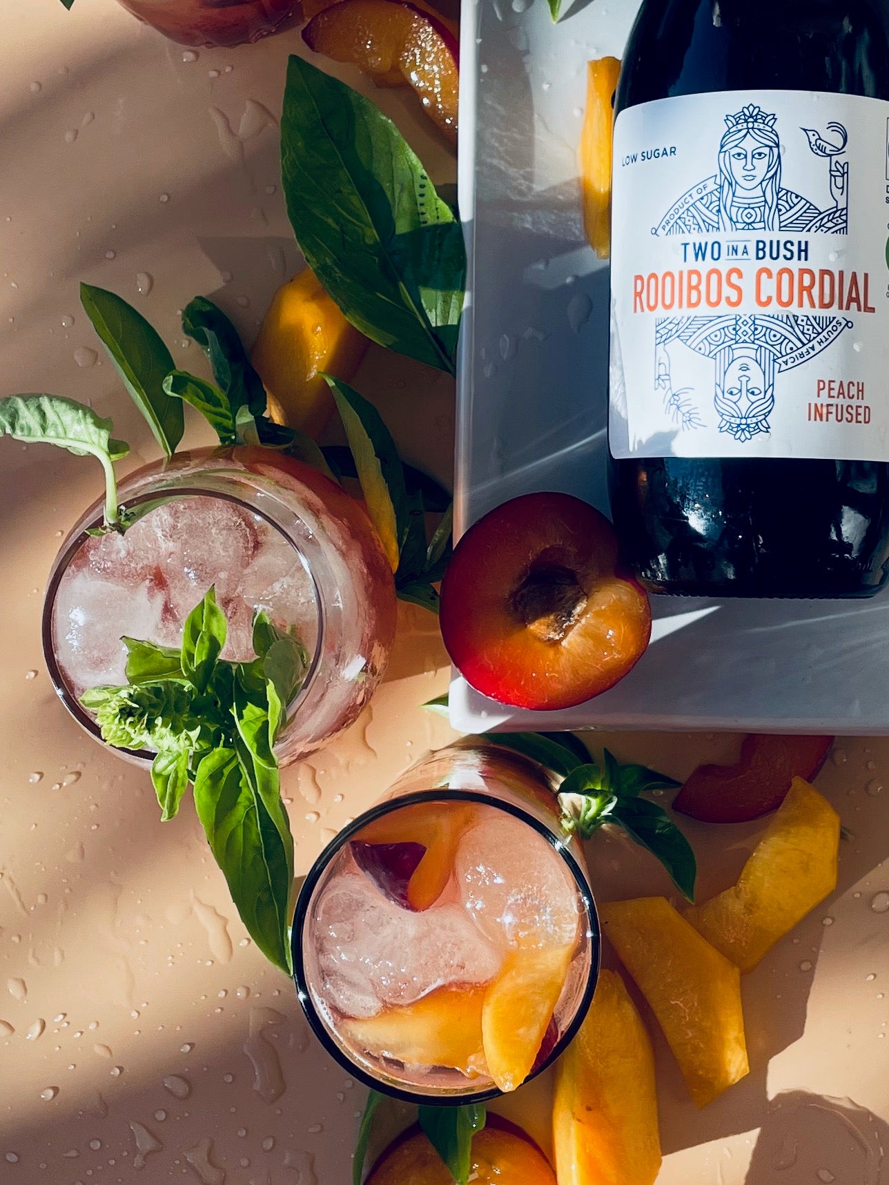 Two In A Bush Peach Rooibos Cordial | 500 ml