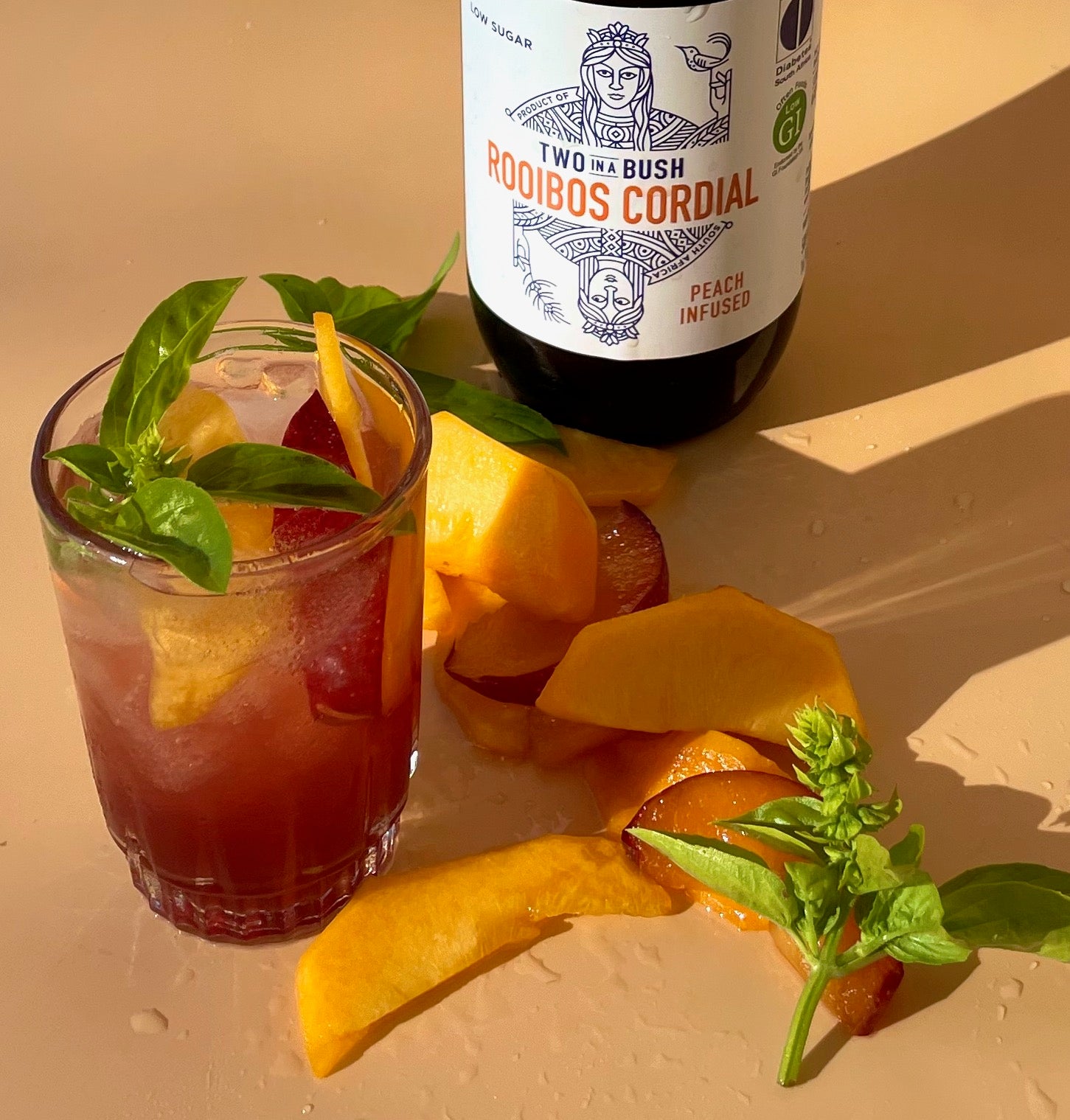 Two In A Bush Peach Rooibos Cordial | 500 ml