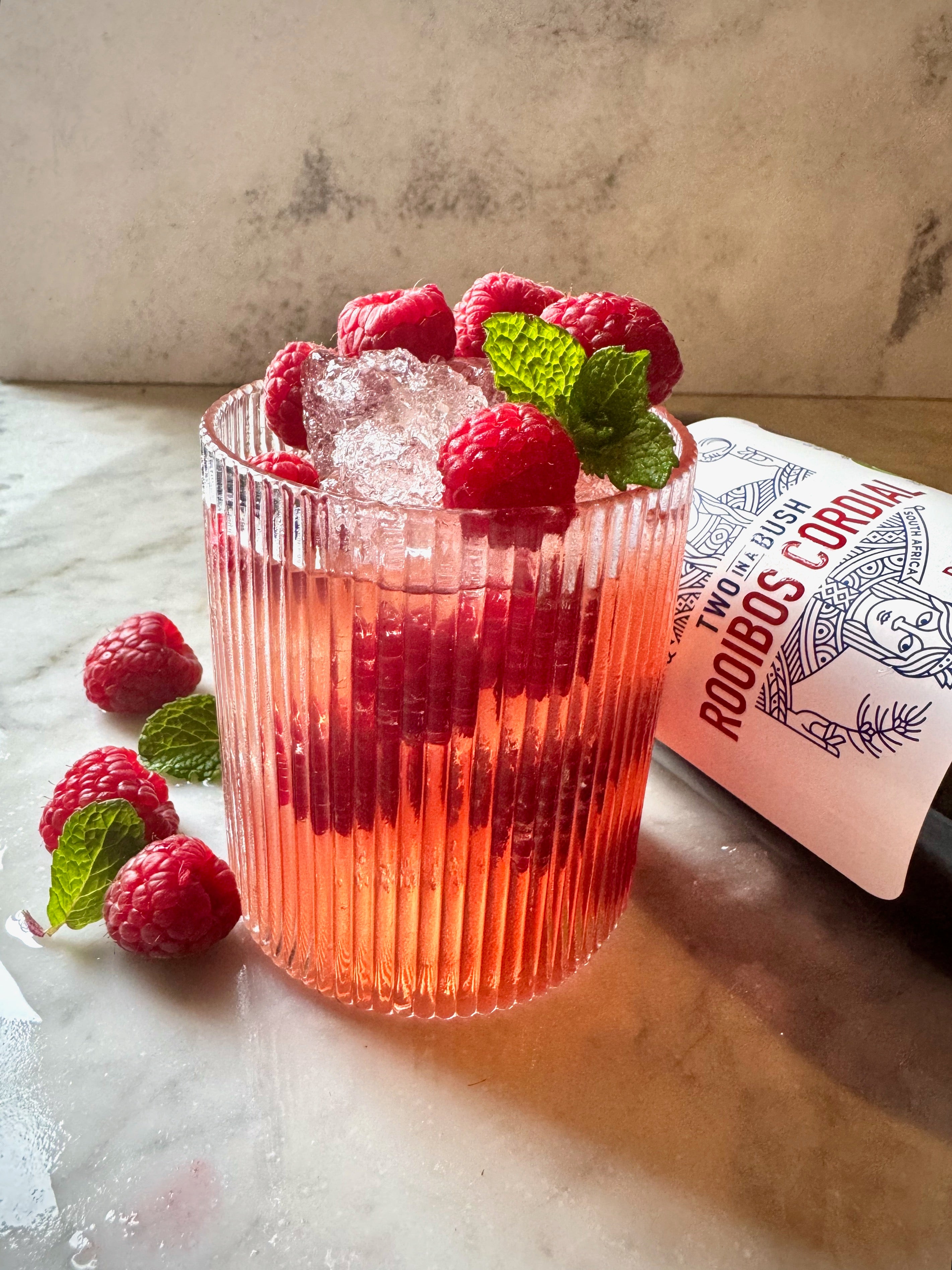 Two In A Bush Raspberry Rooibos Cordial | 500 ml